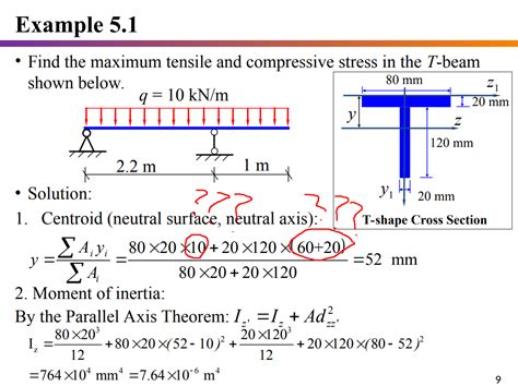 mechanical engineering - Maximum tensile and compressive stress in a T-beam - Engineering Stack ...