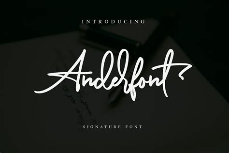 Anderfont Signature Font Free - Dafont Free