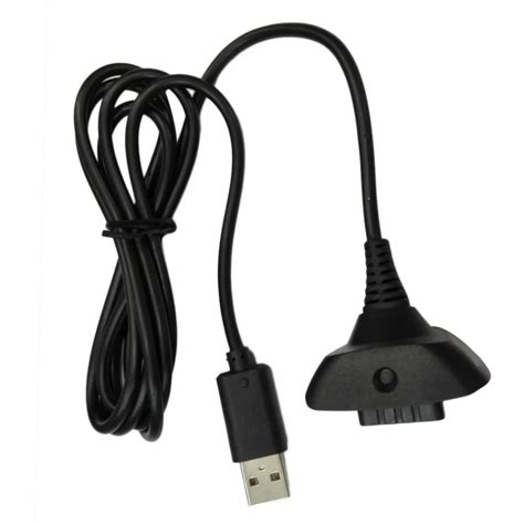 New USB Play&Charger Charge Cable Adapter For Xbox 360 Controller black ...