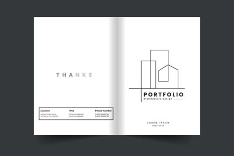 Building and architecture portfolio cover template and Brand guideline brochure cover design ...