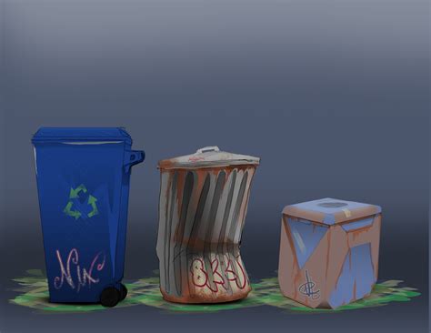 ArtStation - Garbage Cans of sorts