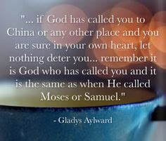 Gladys Aylward quotation - VanceChristie.com