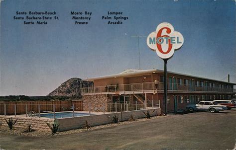 Motel 6 Morro Bay, CA Postcard