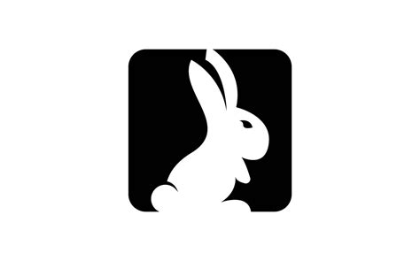 Black Rabbit Icon And Symbol Template 9