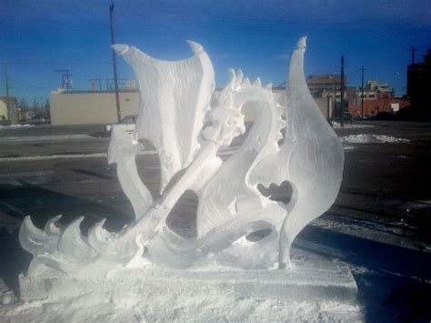 ice sculptures | Fire Breathing Dragon Ice Sculpture | Cool Hand Ice ...