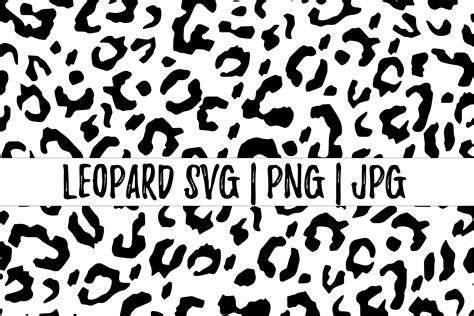 Leopard print svg, png, jpg (1089065) | Cut Files | Design Bundles