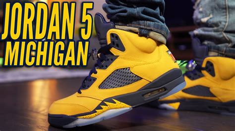 COP OR NOT ? AIR JORDAN 5 "MICHIGAN" "INSPIRE" REVIEW AND ON FOOT 4K ...