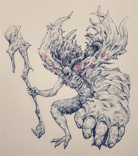 I drew Manus from Dark Souls! - 9GAG