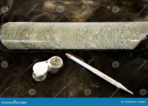 Tools for Geologists stock image. Image of hammer, core - 137067321