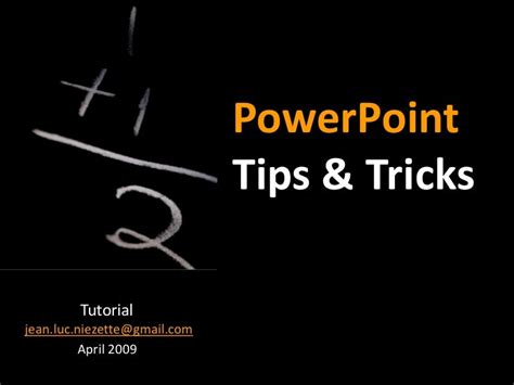 Powerpoint tips-and-tricks