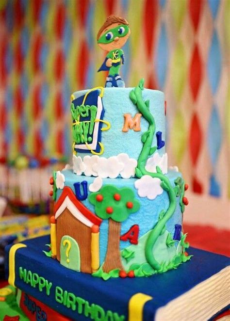 Super Why Birthday cake by Shandi Cakes | Super why birthday, Super why party, Birthday party tables