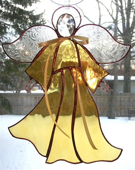 Pin by Adi Sutherland on Stained glass angels | Stained glass angel, Stained glass ornaments ...