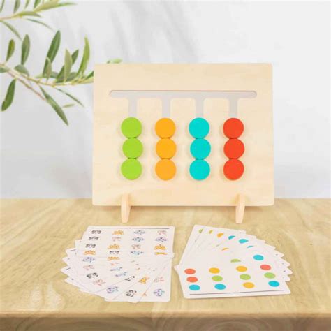 Four Color Game Wooden Montessori Toy - Color Matching Toys Online