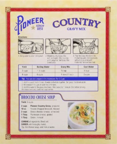 Pioneer™ Brand Country Gravy Mix, 11 oz - Fry’s Food Stores