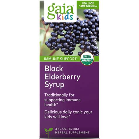 Willner Chemists | Gaia Herbs Black Elderberry Syrup Kids