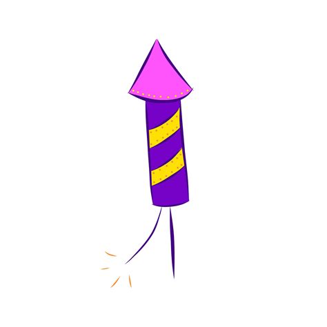 Color Rocket Fireworks Element in Doodle Style 28044667 Vector Art at Vecteezy