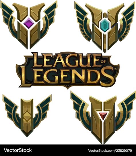 League of legends level masteries with logo Vector Image