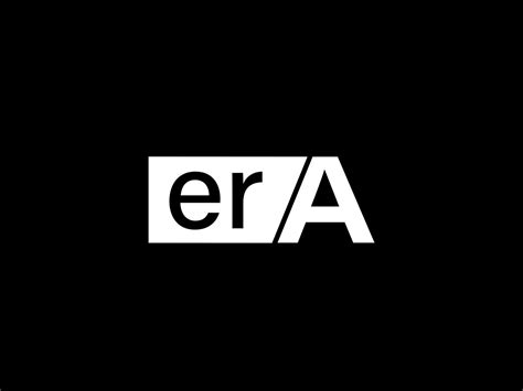 ERA Logo and Graphics design vector art, Icons isolated on black ...