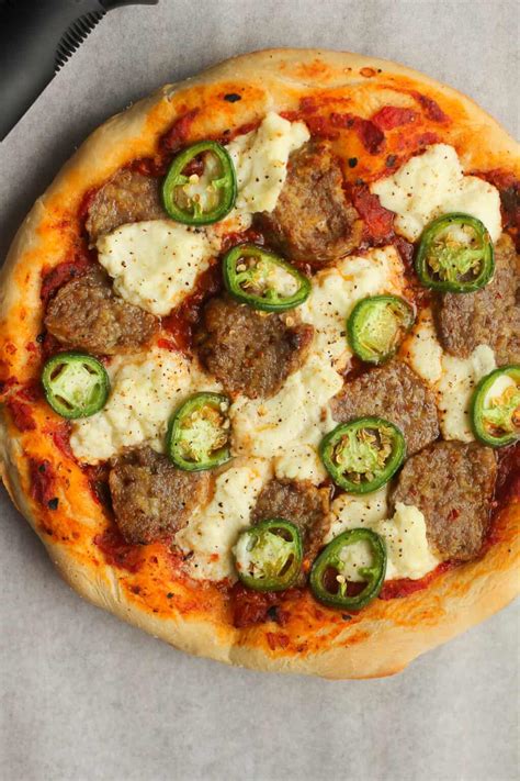 Meatball Pizza with Ricotta Cheese - SueBee Homemaker