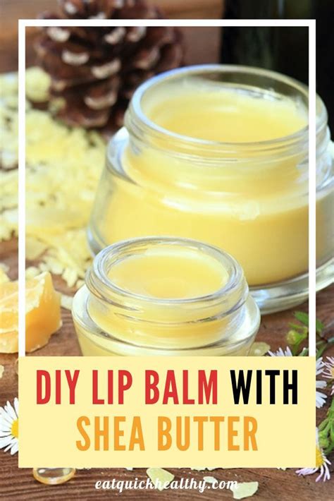 Lip balm recipe with shea butter – Artofit