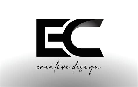 EC Letter Logo Design with Elegant Minimalist Look.EC Icon vector with creative design modern ...