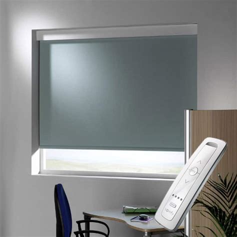 Motorised Electric Light Sage Green Roller Blind – Cheapest Blinds UK Ltd