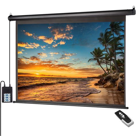 Motorized Projector Screen 100 inch 16:9 HD Diagonal Indoor and Outdoor ...