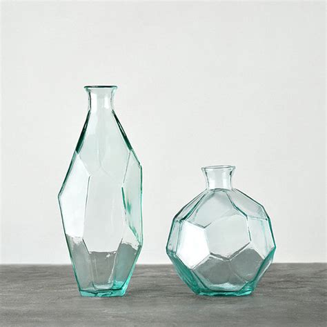 Geometric Shape Inspired Glass Vases - ApolloBox