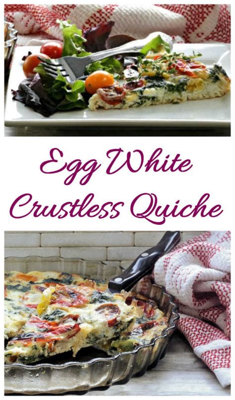 Egg White Quiche with Vegetables - Healthy Crustless Quiche Recipe