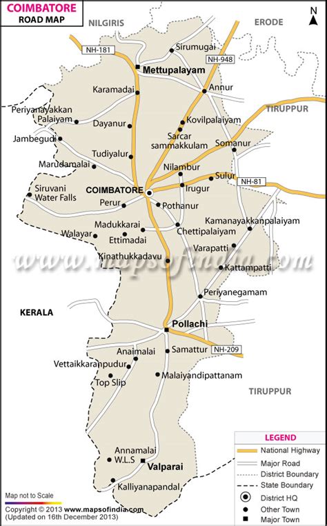 Coimbatore In India Map – Map Of California Coast Cities