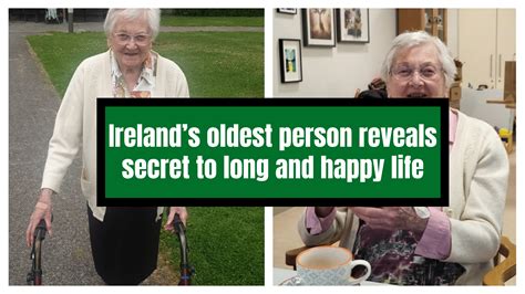 Ireland’s OLDEST PERSON reveals secret to long and happy life