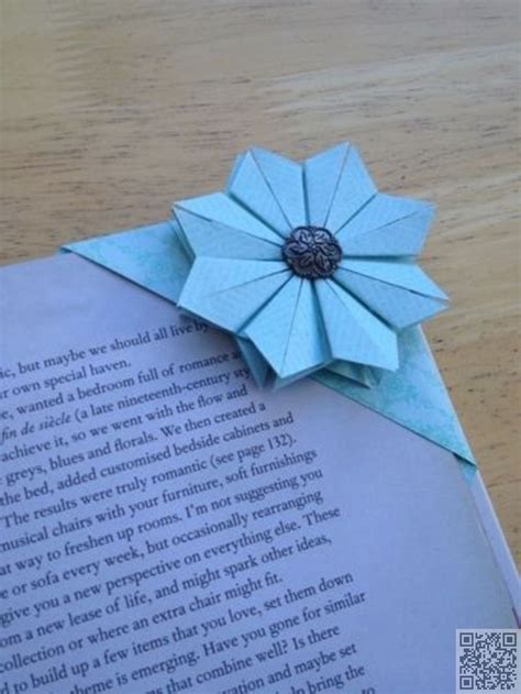 Origami Flower Bookmark | Manualidades origami, Manualidades, Separador de libros creativos