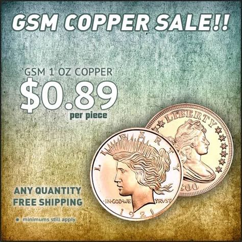 Now on Sale! GSM 1 oz #Copper #bullion at a fantastic price! https ...