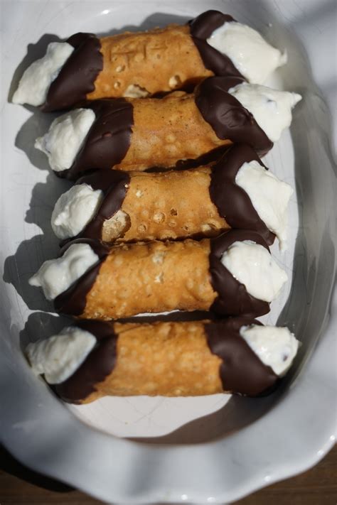 Chocolate Dipped Cannoli - My Story in Recipes