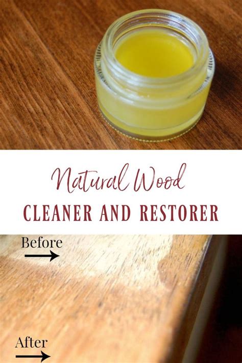 Natural Wood Cleaner and Restorer | Natural wood cleaner, Wood cleaner ...