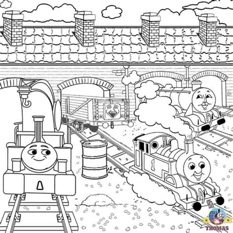 Percy The Tank Engine Coloring Pages