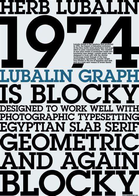 ITC Lubalin Graph Std by Ed Benguiat and Herb Lubalin | typographie | Slab serif, Slab serif ...