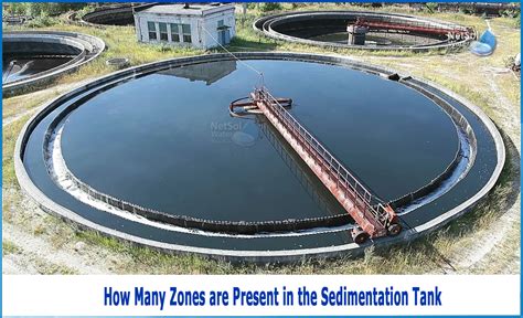 How many zones are present in the Sedimentation tank