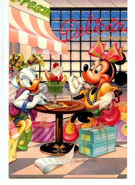 Minnie and Daisy in 1980's Shopping Mall | Vintage cartoon, Minnie, Disney couples