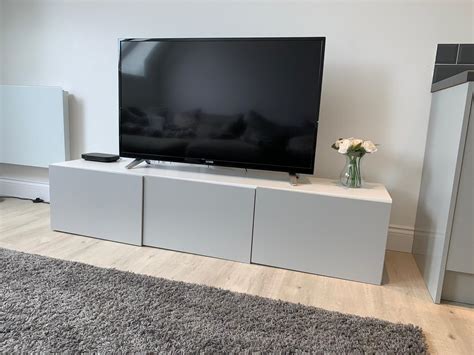 IKEA BESTA GREY / WHITE TV UNIT in EN9 Forest for £85.00 for sale | Shpock