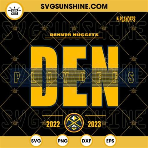 Denver Nuggets NBA Playoffs 2023 SVG, 2023 NBA Playoffs SVG PNG DXF EPS Digital Download