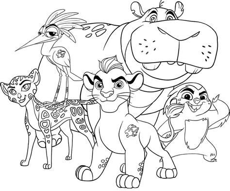 The Lion Guard to Print Coloring Page - Free Printable Coloring Pages for Kids