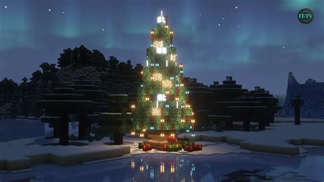 How To Make a CHRISTMAS TREE In Minecraft - TUTORIAL - YouTube