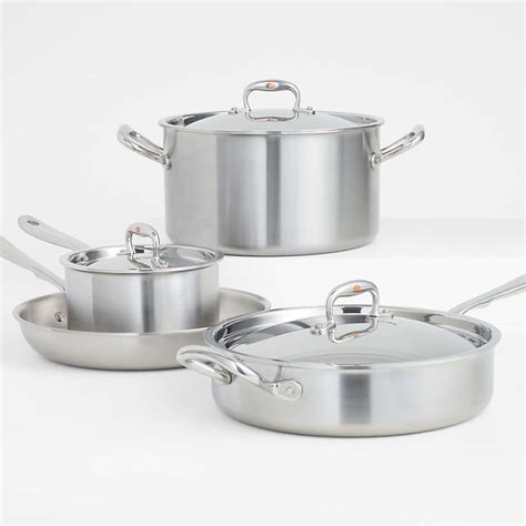 RFN by Ruffoni Stainless Steel 7-Piece Cookware Set + Reviews | Crate ...