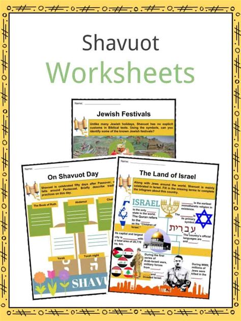 Shavuot Facts, Worksheets, Information & Significance For Kids