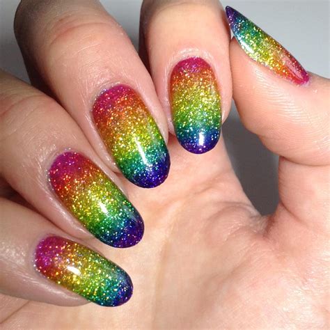 Rock the Rainbow Glitter Nail Art: DIY Tutorial