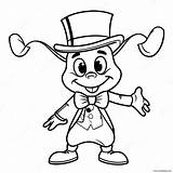 Jiminy Cricket Coloring Page 37773 29858 sketch template
