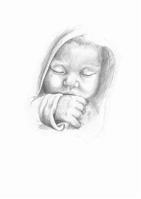 Image result for pencil art of baby mermaids | Baby face drawing, Face drawing, Baby drawing