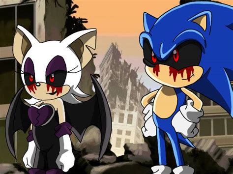 Rouge.exe and Sonic.exe by EXEExetior on DeviantArt