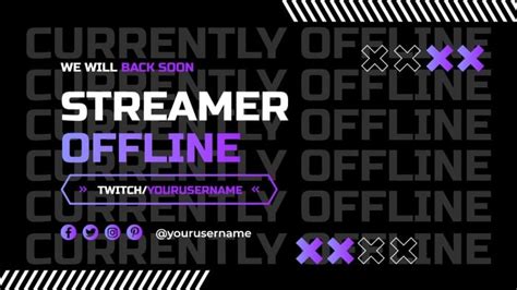 Free Gradient Gaming Offline Twitch Background template